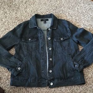 Forever 21 Black Jean Jacket